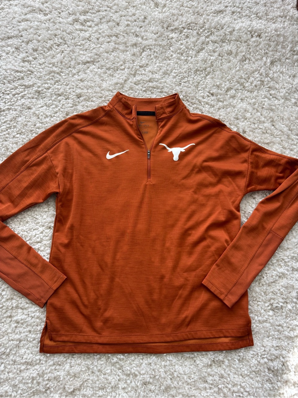 Nike Texas Longhorns Burnt Orange Quarter-Zip Pullover